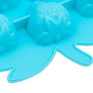 KeeSilic Silicone Ice Tray 10 Cavity Strawberry Blue N3