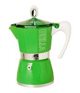 European Gift &amp; Houseware 10-4809 9 Cup Bella Stove-Top Espresso Makers, Tropics Green