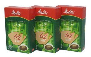 Melitta Bamboo Coffee Filter for 2-4 Cups [3 Packs 300 Filters]