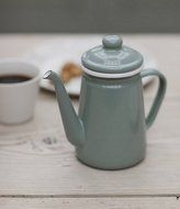 Traditional style vintage enamel coffee pot N3