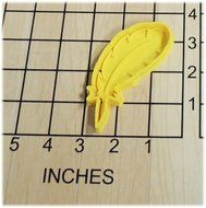 Feather Fondant Cookie Cutter and Stamp #1367