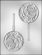 CK Products 3-1/2-Inch Moon and Stars on Circle Chocolate Mold