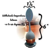 4-Pack Cozy Brew Loose Leaf Silicone Stainless Steel Tea Infuser with Drip Tray N12