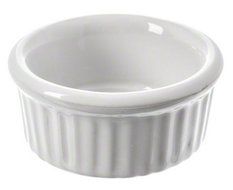 American Metalcraft (CRMK275) 2-3/4 oz Cermamekin w/ Ribbed Sides