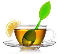 Teami Blends Leaf Infuser - Stainless Steel with Silicone Handle. Brew a Cleaner, Smoother Infused Cup of Tea. N5