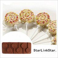 Y&amp;XL&amp;H 1pc 6 Holes Round Chocolate Lollipop Mold Lolly Pop Silicone mould Ice Cube Cookie Cupcake Molds(Random...