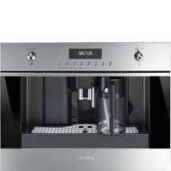 Smeg CMSU6451X 24&quot; Built In Fully Automatic Coffee Machine with Milk Frother, Stainless Steel N2
