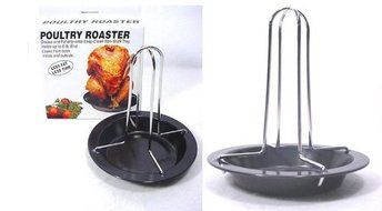 Omniware Vertical Poultry Roaster- 8" Chicken Broiler Wire Rack