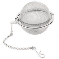 Stainless Steel Mesh Ball Strainer Tea Leaf Spice Infuser 50mm Dia