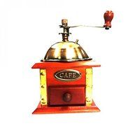 Coffee Tools Retro Style Manual Hand-crank Coffee Grinder Golden tone, Cast Iron Burr Core Kitchen Product BS N3