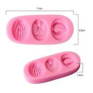 Bluelover 3D Halloween Skull Shape Fondant Cake Silicone Mold Candy Jelly Chocolate Mold Cake Decorator Baking... N2