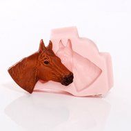 Horse Head Silicone Mold Chocolate, Fondant, Resin, Clay Flexible Mold. Creates a thin horse head. N11
