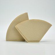 Huayoung Natural Paper Thick Coffee Filter 102 Coffee Filter 100 Count Disposable Coffee Filters (100) N4