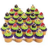 Angry Birds Officially Licensed 24 Cupcake Topper Rings N3