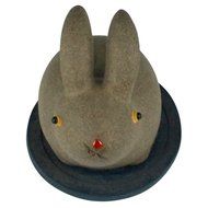 Chinese Yixing Zisha Handcraft Kungfu Tea Pet Decor Little Cute Rabbit Grey Home Decor