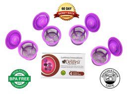 Delibru 4Pack Reusable K-Cups Refillable universal KCup for Keurig 2.0 &amp; 1.0 Machines. Reusable kcup, k cup reusable... N3