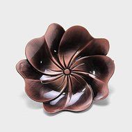 CCWY Large hand-carved hammer Tin coaster copper art coaster Cup pot holding saucer Taiwan tea zero allocation... N12
