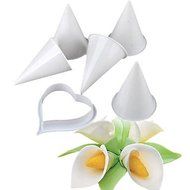 Y&amp;XL&amp;H Wedding Cake Decorating Plunger Cutter Mold Sugarcraft Fondant Tools Lily Flowe,Set of 7 N3