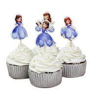 BETOP HOUSE 24-Piece Princess Sofia Decorative Cupcake Toppers N2