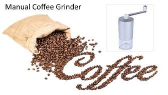 Adjustable Aluminum Ceramic Hand Crank Manual Coffee Grinder Bean Portable Mill N7