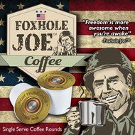 FOXHOLE JOE COFFEE - 24 Count SINGLE SERVE K-Cup - Freedom Roast