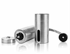 Manual Coffee Grinder Conical Burr Mill for Precision Brewing Brushed Stainless Steel&#65292;Superior - Hand Crank Mill... N6