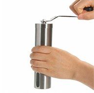 Manual Coffee Grinder Conical Burr Mill for Precision Brewing Brushed Stainless Steel&#65292;Superior - Hand Crank Mill... N7
