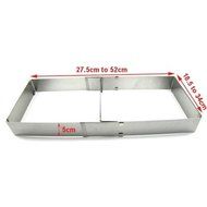 Baking Molds Stainless Adjustable Size Mousse Expandable Split Pastry Cake Ring Fondant Baking Mould N3