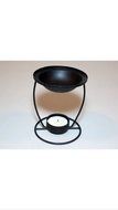 Black Iron Oil Warmer 3.5&quot; X 3.75&quot;(set of 2)