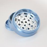 Sharp Stone Official Authentic 4 Piece Hand Crank Grinder Clear Top 2.5 Inches Blue + Free Performance Technology... N4