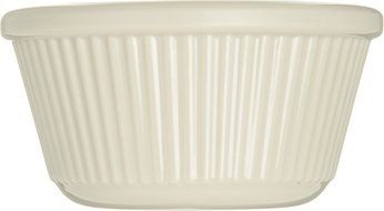 Carlisle S28242 Melamine Fluted Ramekin, 3 oz Capacity, 1.43" Height, Bone (Case of 48) N6