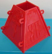 Plastic mold Orthodox Easter cheese cake Russian Tvorog Paskha Paska Form high 6.3" N2