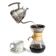 Handi Home Pour Over Coffee Maker Filter Cone Kettle Dripper With Stand | Chemex, Hario, Osaka Carafe Drip Brewer... N3