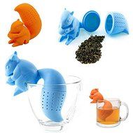 Tgp Silicone Squirrel Tea Infuser Loose Leaf Strainer Herbal Spice Filter Diffuser Coffee N6