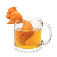 Tgp Silicone Squirrel Tea Infuser Loose Leaf Strainer Herbal Spice Filter Diffuser Coffee N9