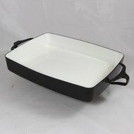 Dansk Kobenstyle Baker, Black Enamel on Steel, Small, 10.5" x 8"
