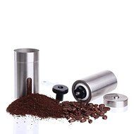 RINE COOOO Brushed 304 Stainless Steel Manual Coffee Grinder Coffee Press N8