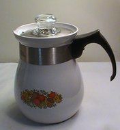 Corning Ware Spice of Life Stove Top Percolator Coffee Pot N2