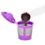 Delibru 4Pack Reusable K-Cups Refillable universal KCup for Keurig 2.0 &amp; 1.0 Machines. Reusable kcup, k cup reusable... N5