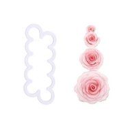 Swity Home 3 [Pack] Rose Flower Cake Mold-Cake Decorating Gumpaste Flowers, The Easiest Rose Ever, Large, Medium... N3