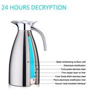 Panesor 68oz Water Coffee Thermal Carafe Vacuum Insulated Stainless Steel Pitcher N6
