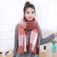 Scarf,Morecome Warm Winter Women Long Scarf Large Shawl Plaid Scarf (Coffee) N7