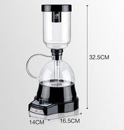 The New Generation of Syphon Coffee Brewer - Diguo Electric Siphon Coffee Maker Vacuum Coffee Maker, No Alcohol... N3