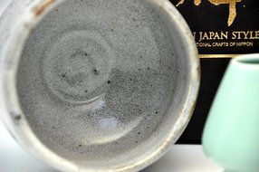 Japanese Mino Yaki ware Matcha Bowl And Tea Ceremony Set Green Tea 11 / 11 / 8cm (4.3 / 4.3 / 3.1inch)[7394] N5