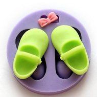 Sher A Pair of Shoes Baking Fondant Cake Chocolate Candy Mold,L5.5cmW5.5cmH1.8cm