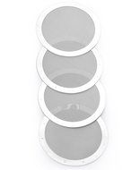 4 Pack Premium Metal Filters for AeroPress - 2016 Edition, Ultra Slim, Ultra Fine. Reusable and Easy to Wash