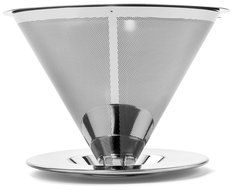 Bartelli Paperless Pour Over Coffee Dripper - Stainless Steel Reusable Coffee Filter and Single Cup Coffee maker N3