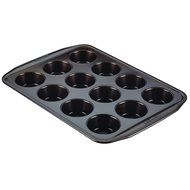 Circulon 12 Cup Symmetry Nonstick Bakeware Muffin Pan, Chocolate