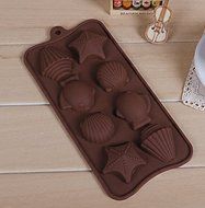 Hot Fish Shell Chocolate Cake Cookie Muffin Candy Jelly Baking Silicone Bakeware Mould Mold by Petmall CF-100