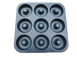 Large Professional Grade Non-Stick Silicone Donut Pan, Makes 9 Full Size Donuts, BPA Free, Oven, Dishwasher and... N2